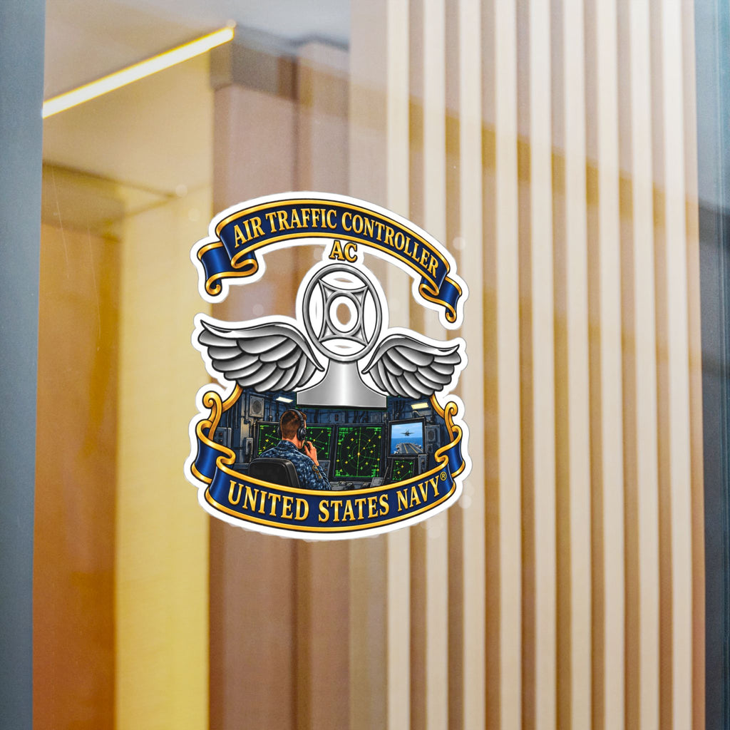 Kiss-Cut Vinyl Decal - Navy - Rate - Air Traffic Controller (AC) - Shipboard Version  3D - Enhanced