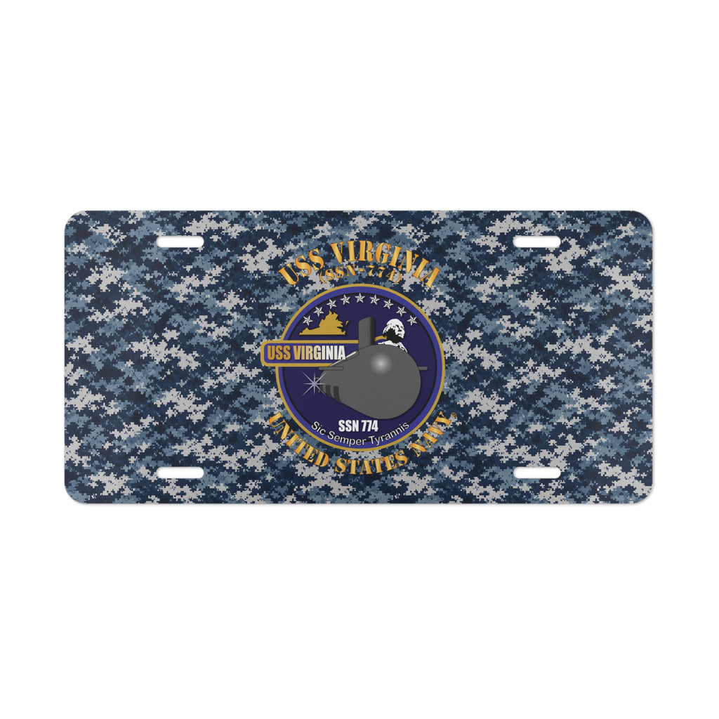 Vanity License Plate - Navy - USS Virginia (SSN-774) X 300