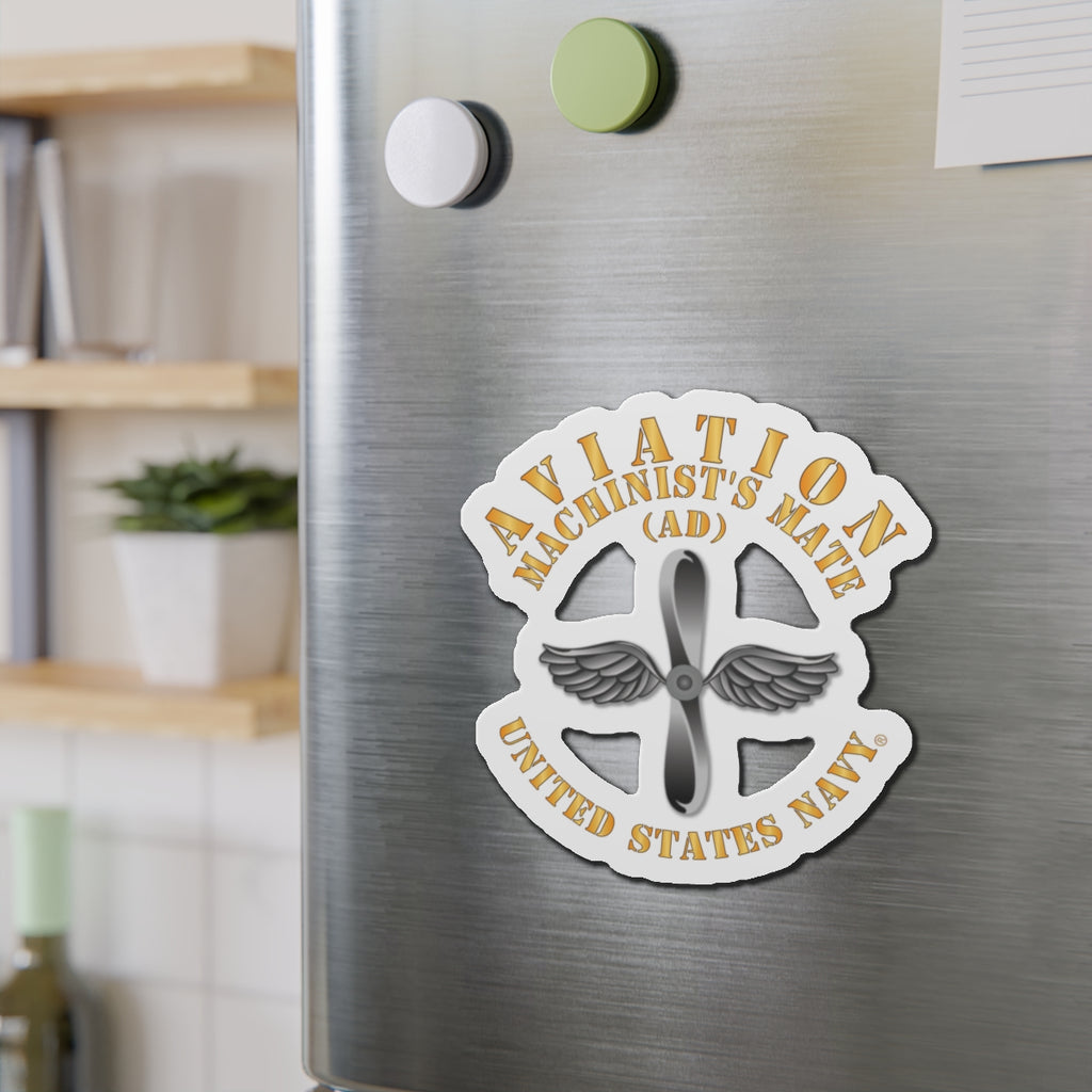 Die-Cut Magnet - Navy - Rate - Aviation Machinist's Mate (AD)