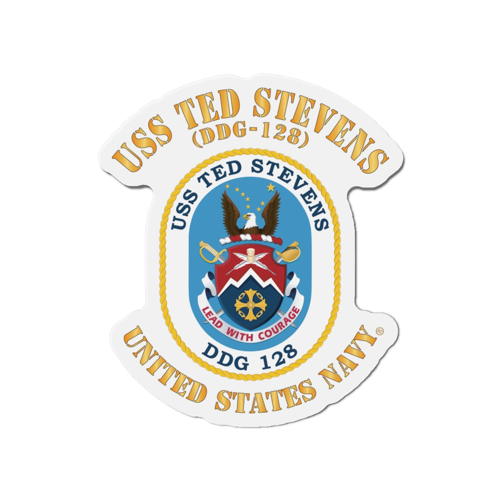 Die-Cut Magnet - Navy - USS Ted Stevens (DDG-128)