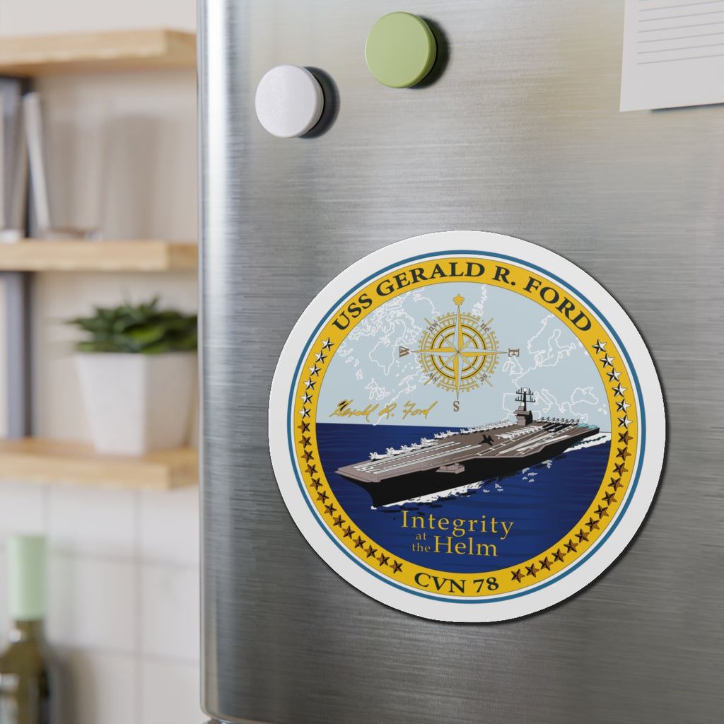 Die-Cut Magnet - Navy - USS Gerald R. Ford (CVN-78) wo txt
