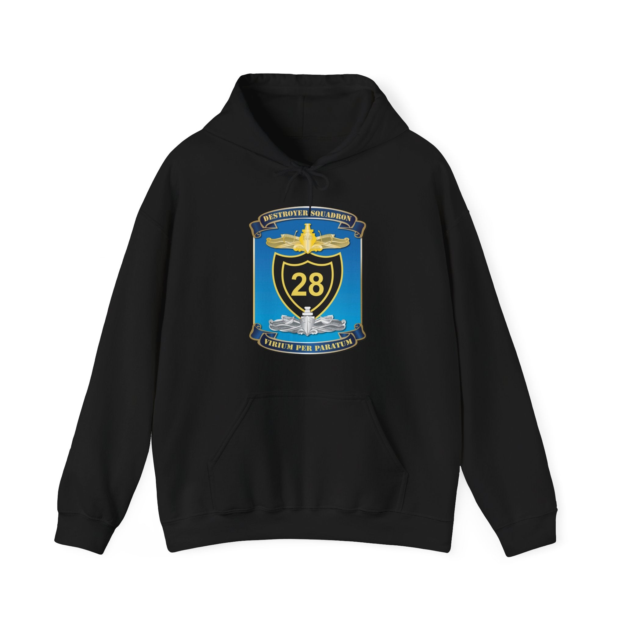 Unisex Heavy Blend™ Hoodies - Navy - Destroyer Squadron 28 (DESRON-28) wo Txt