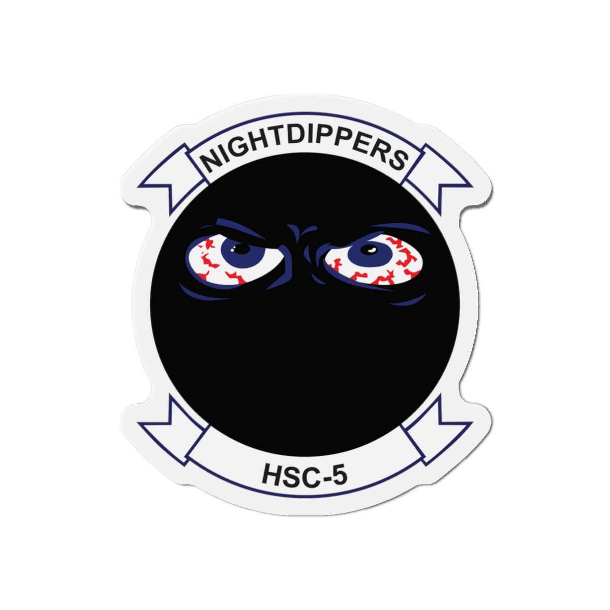 Die-Cut Magnet - Navy - Helicopter Sea Combat Squadron 5 (HSC-5) wo txt
