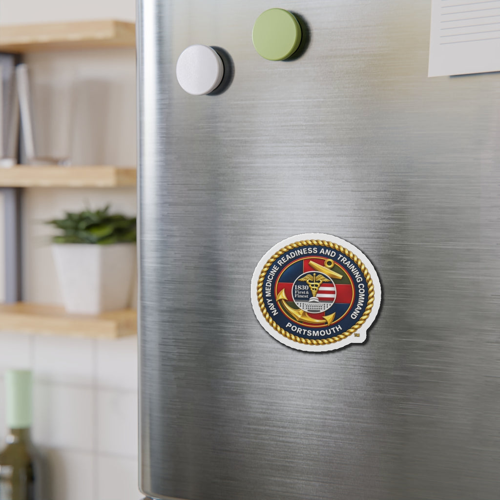 Die-Cut Magnet - Navy - Naval Medical Center Portsmouth wo txt - 3D - Enhanced