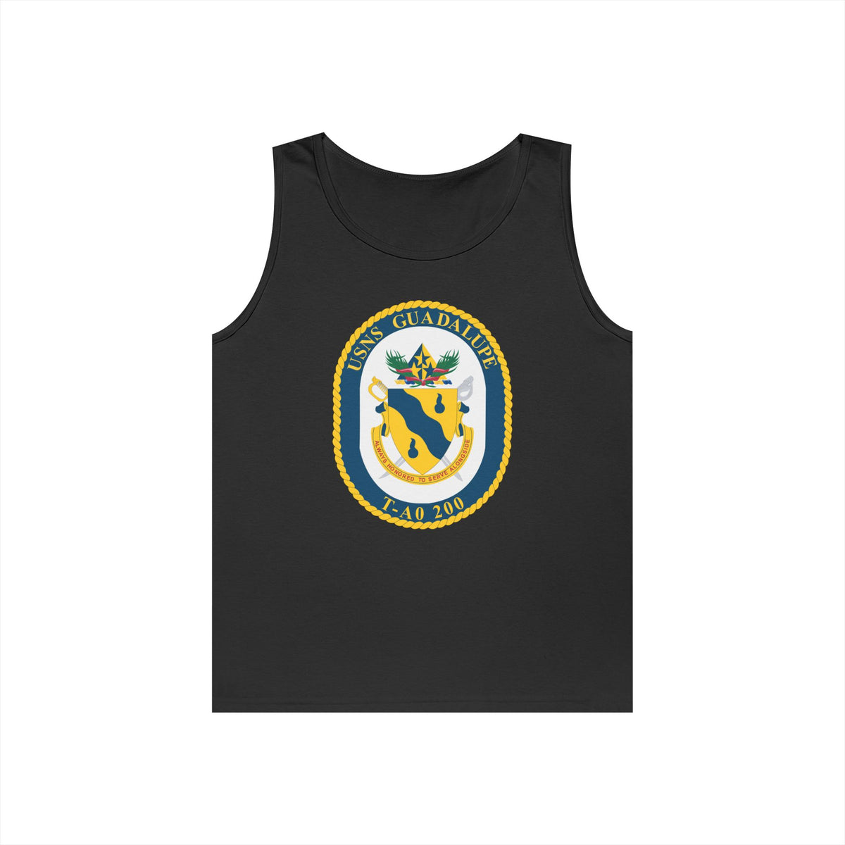 Unisex Heavy Cotton Tank Top - Navy - USNS Guadalupe (T-AO 200) wo txt X 300