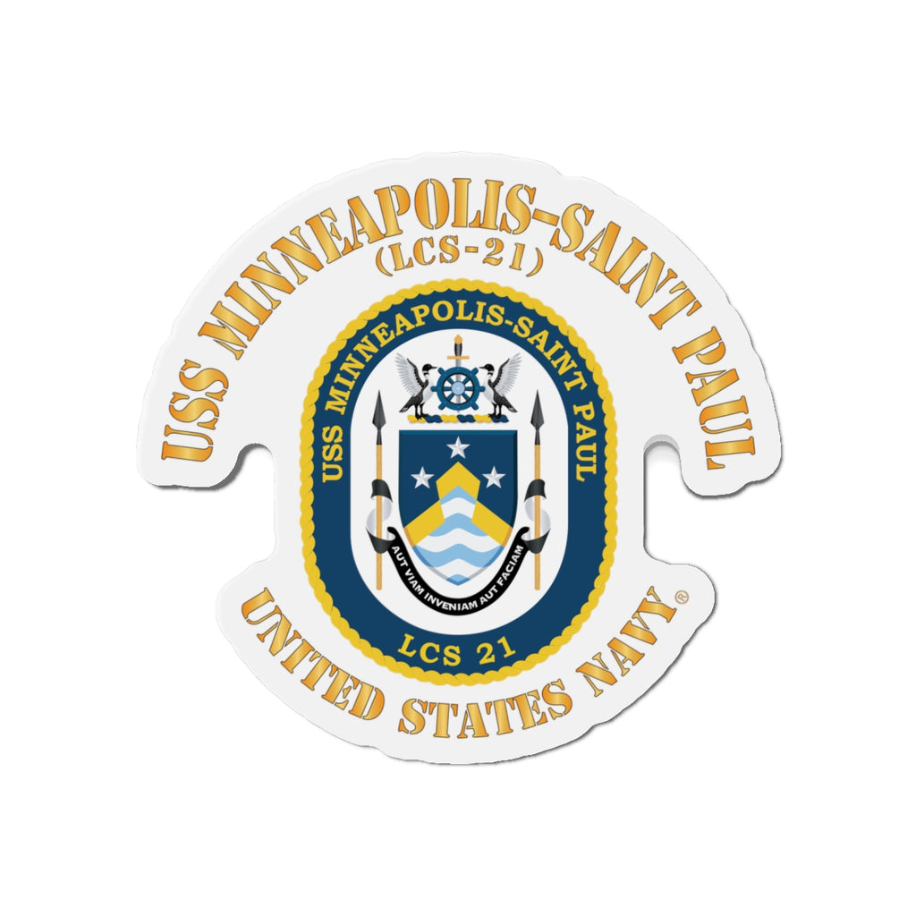 Die-Cut Magnet - Navy - USS Minneapolis–Saint Paul (LCS-21)