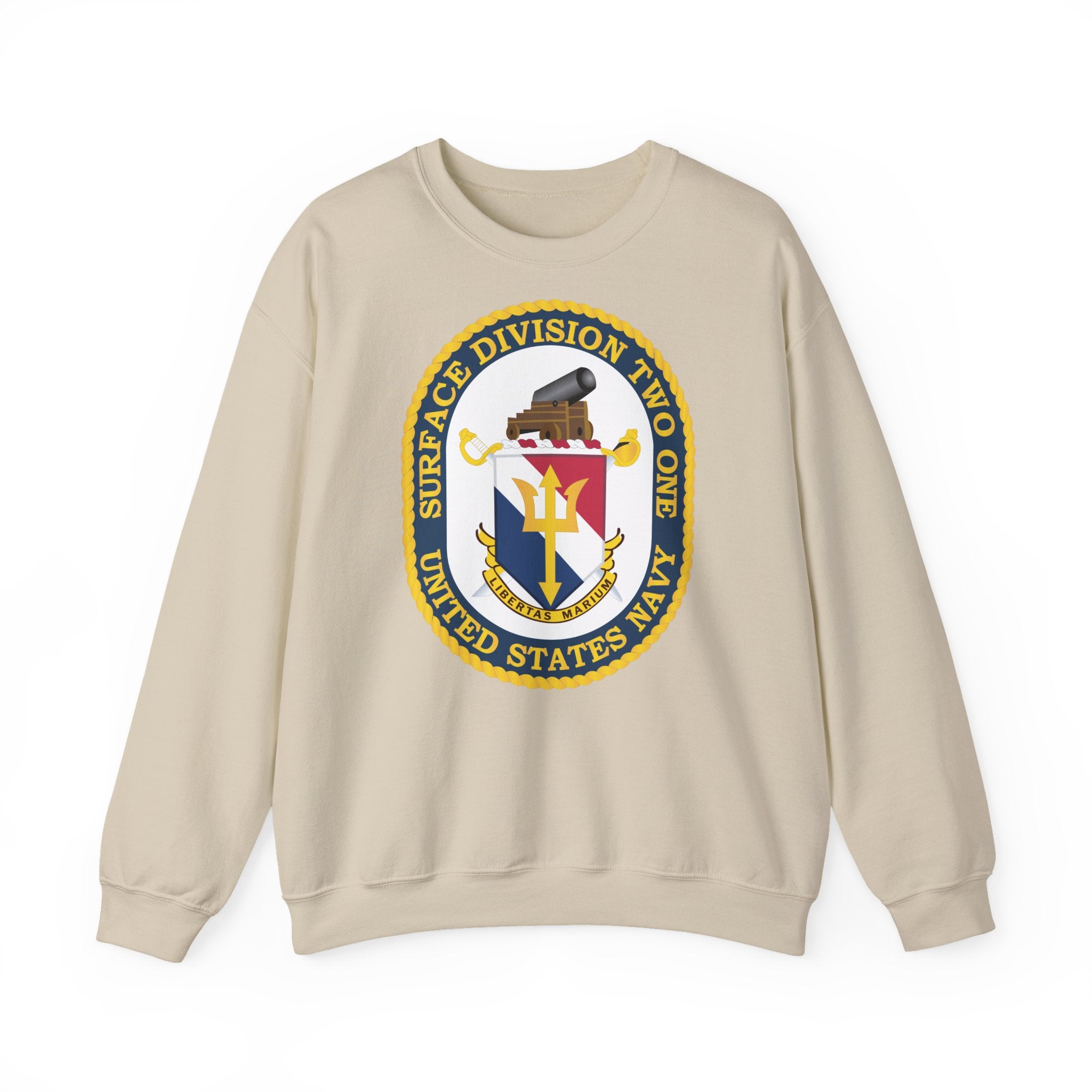 Unisex Heavy Blend™ Crewneck Sweatshirt - Navy - Surface Division 21 wo txt