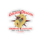 Die-Cut Vinyl Sticker - Navy - Domain of the Golden Dragon wo Txt X 300