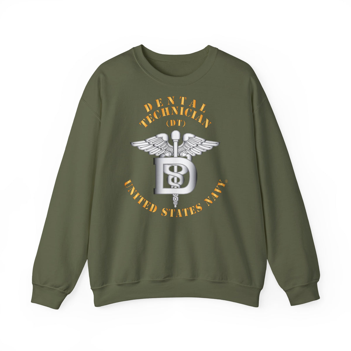 Unisex Heavy Blend™ Crewneck Sweatshirt - Navy - Rate - Dental Technician (DT)