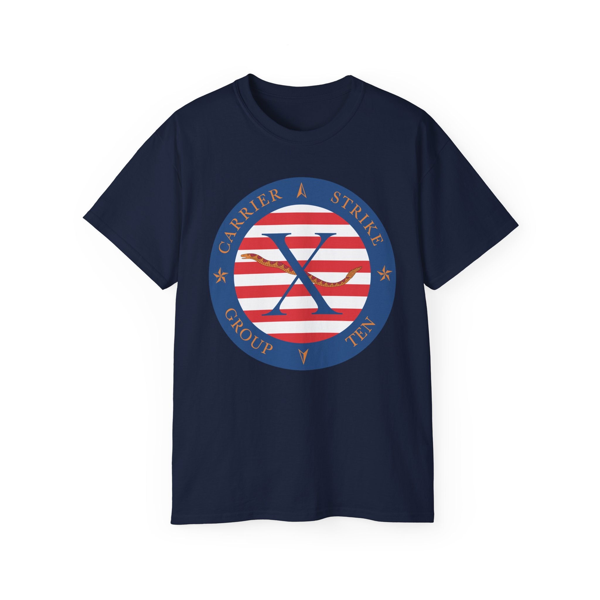 Unisex Ultra Cotton T-Shirt - Navy - Carrier Strike Group 10 (CSG-10) wo Txt