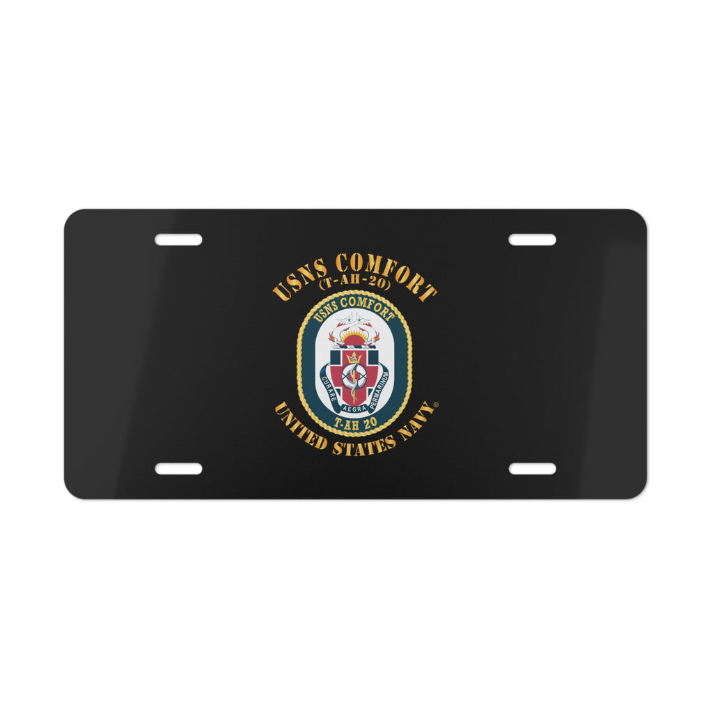 Vanity License Plate - Navy - USNS Comfort (T-AH-20)