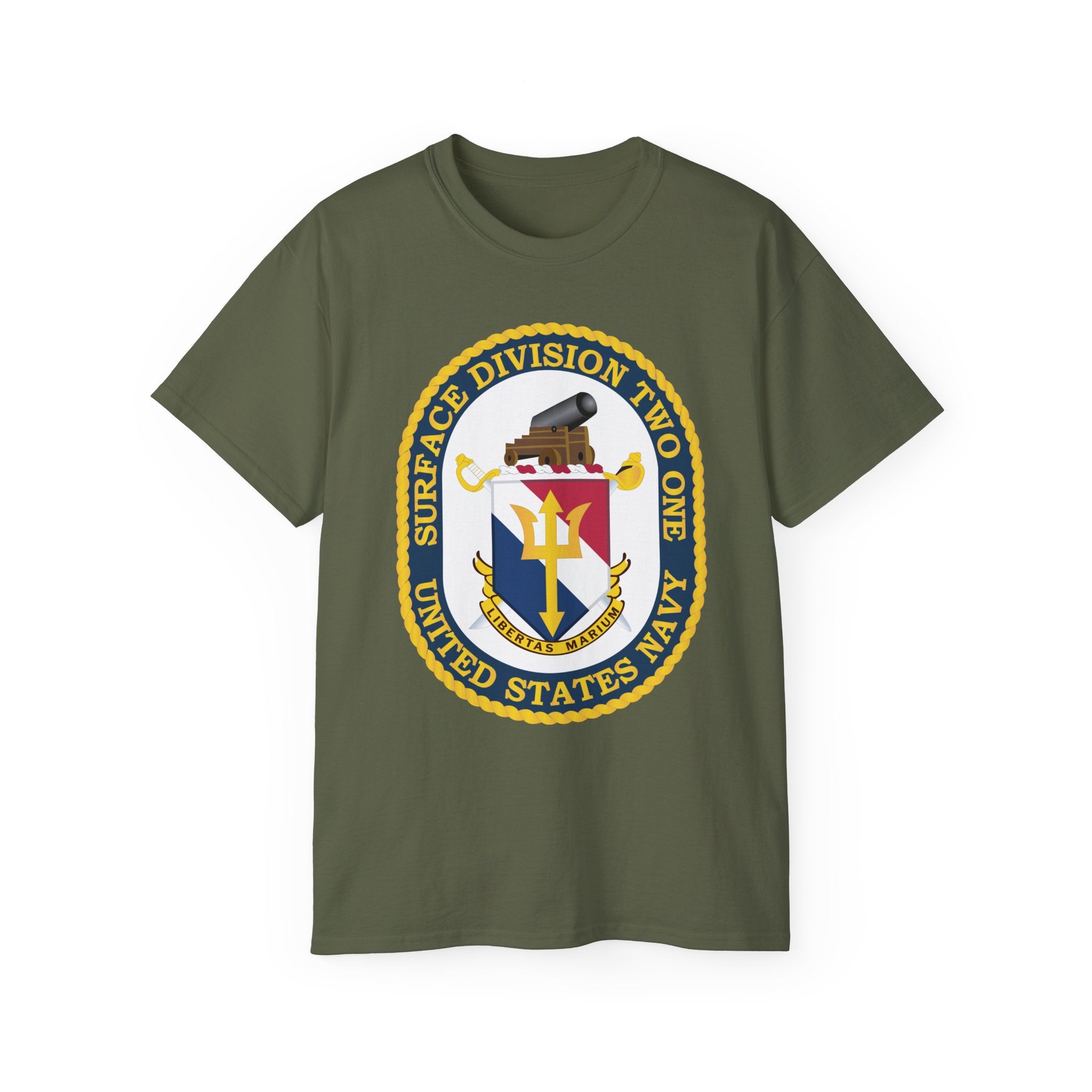 Unisex Ultra Cotton T-Shirt - Navy - Surface Division 21 wo txt