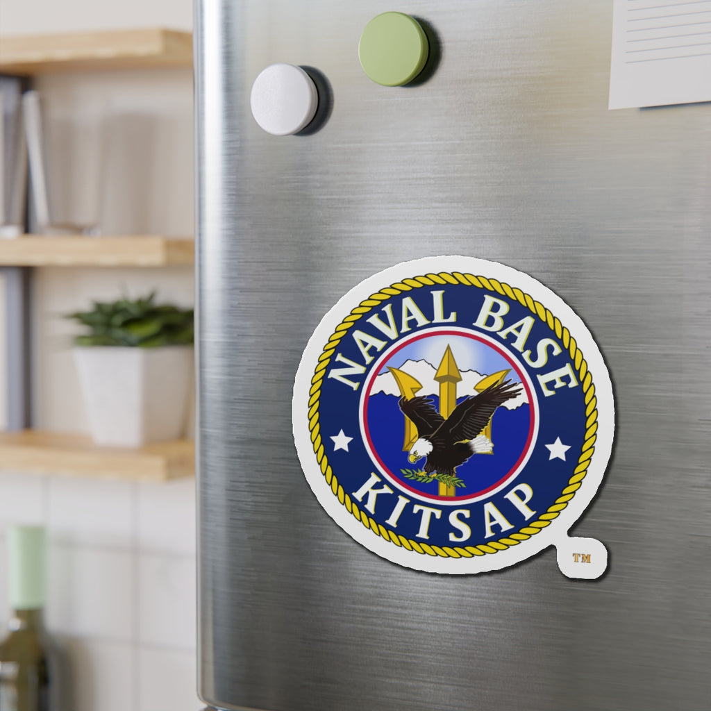 Die-Cut Magnet - Navy - Naval Base Kitsap wo txt