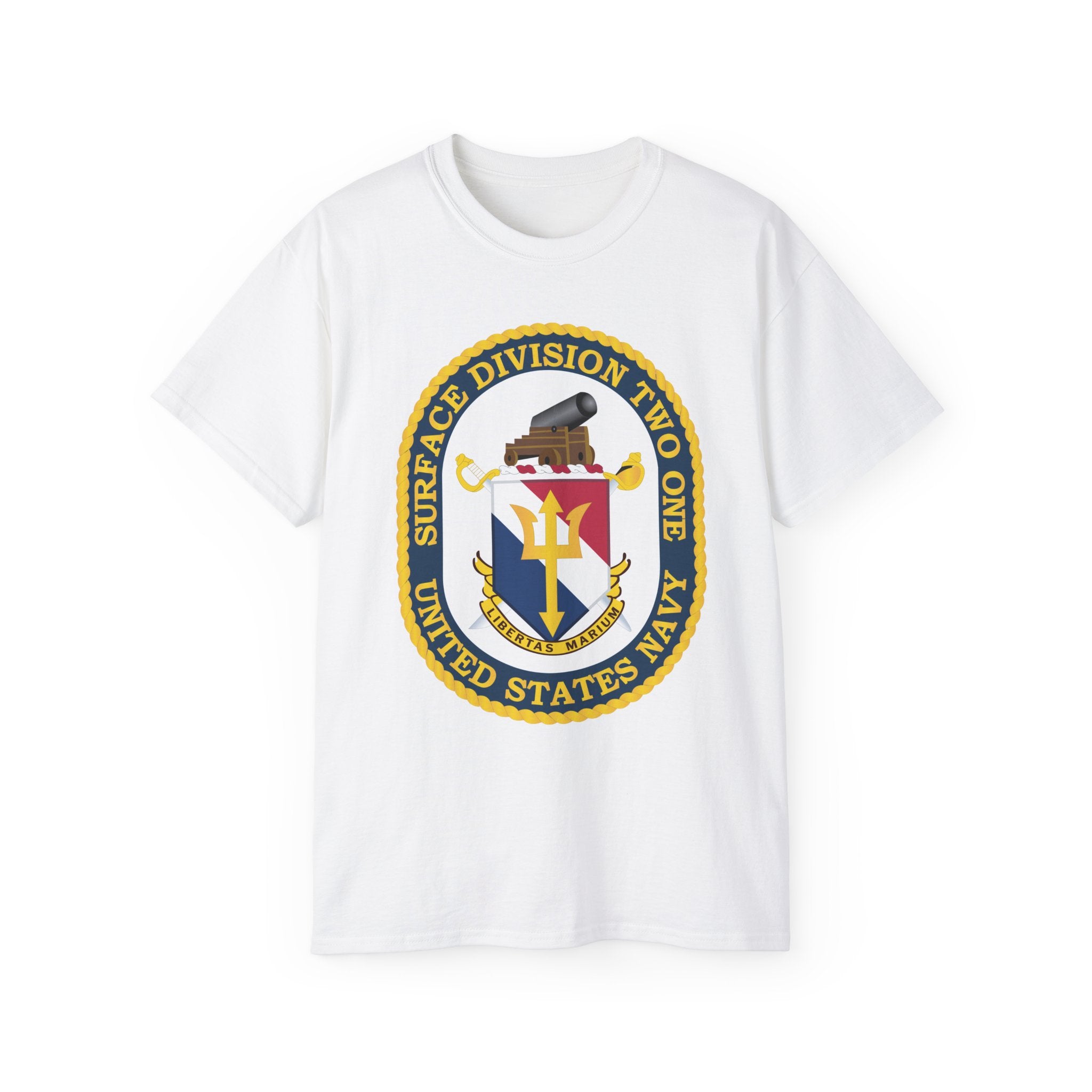 Unisex Ultra Cotton T-Shirt - Navy - Surface Division 21 wo txt