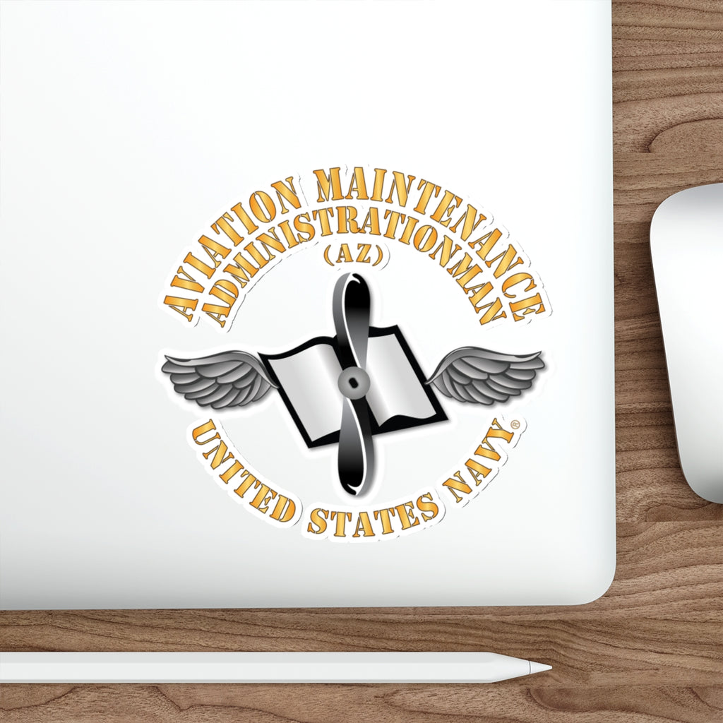 Die-Cut Vinyl Sticker - Navy - Rate - Aviation Maintenance Administrationman (AZ)