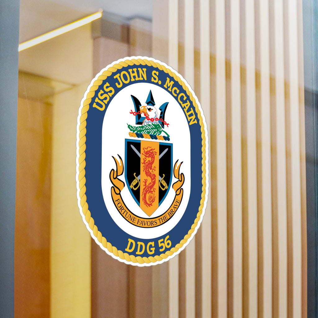 Kiss-Cut Vinyl Decal - Navy - USS John S. McCain (DDG-56) wo txt