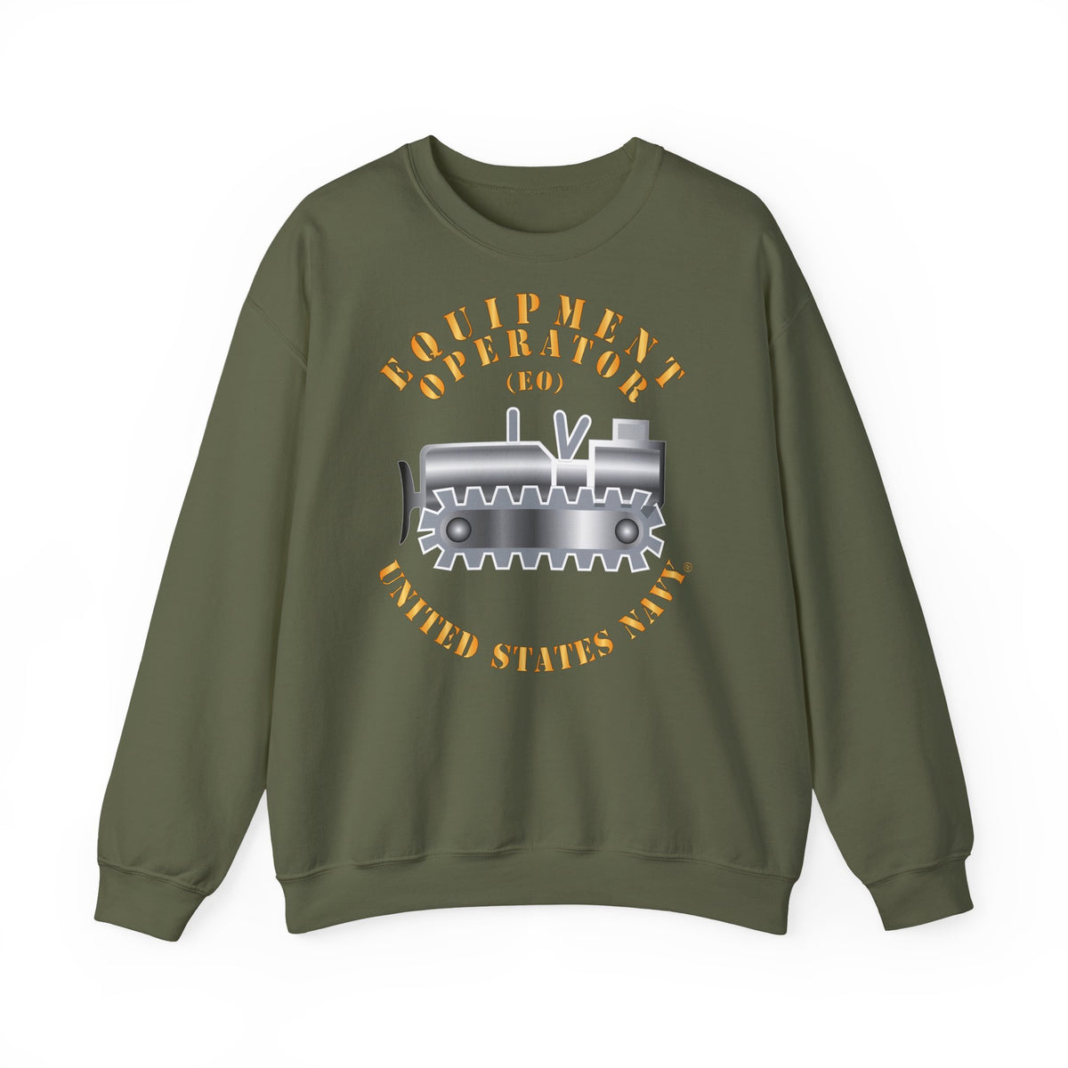 Unisex Heavy Blend™ Crewneck Sweatshirt - Navy - Rate - Equipment Operator (EO)