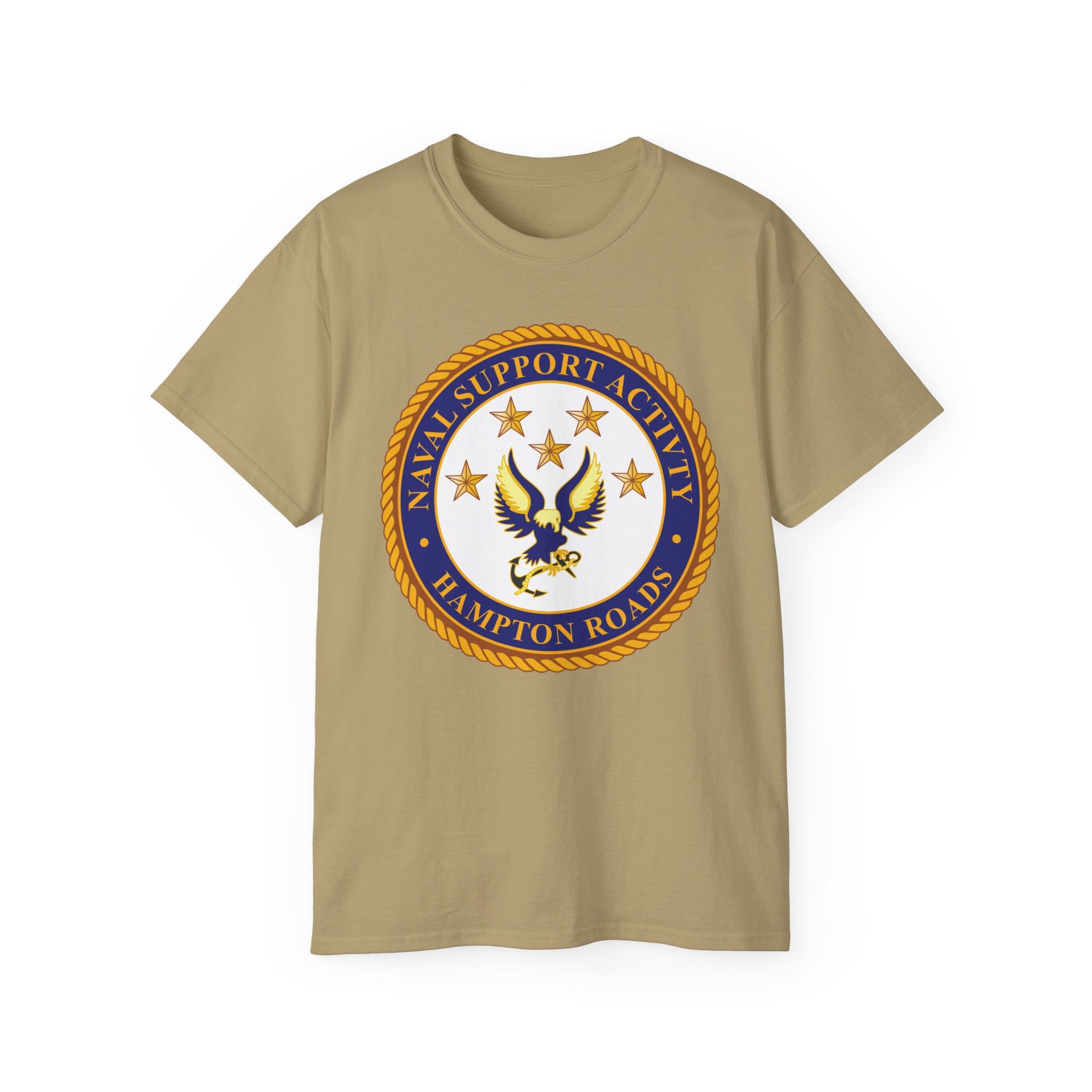 Unisex Ultra Cotton T-Shirt - Navy - Naval Support Activity - Hampton Roads