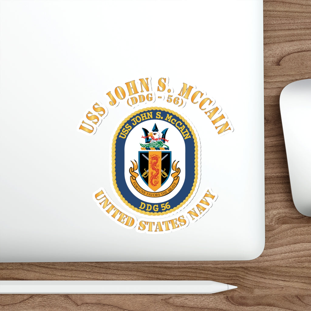 Die-Cut Vinyl Sticker - Navy - USS John S. McCain (DDG-56)
