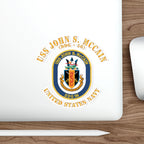 Die-Cut Vinyl Sticker - Navy - USS John S. McCain (DDG-56)