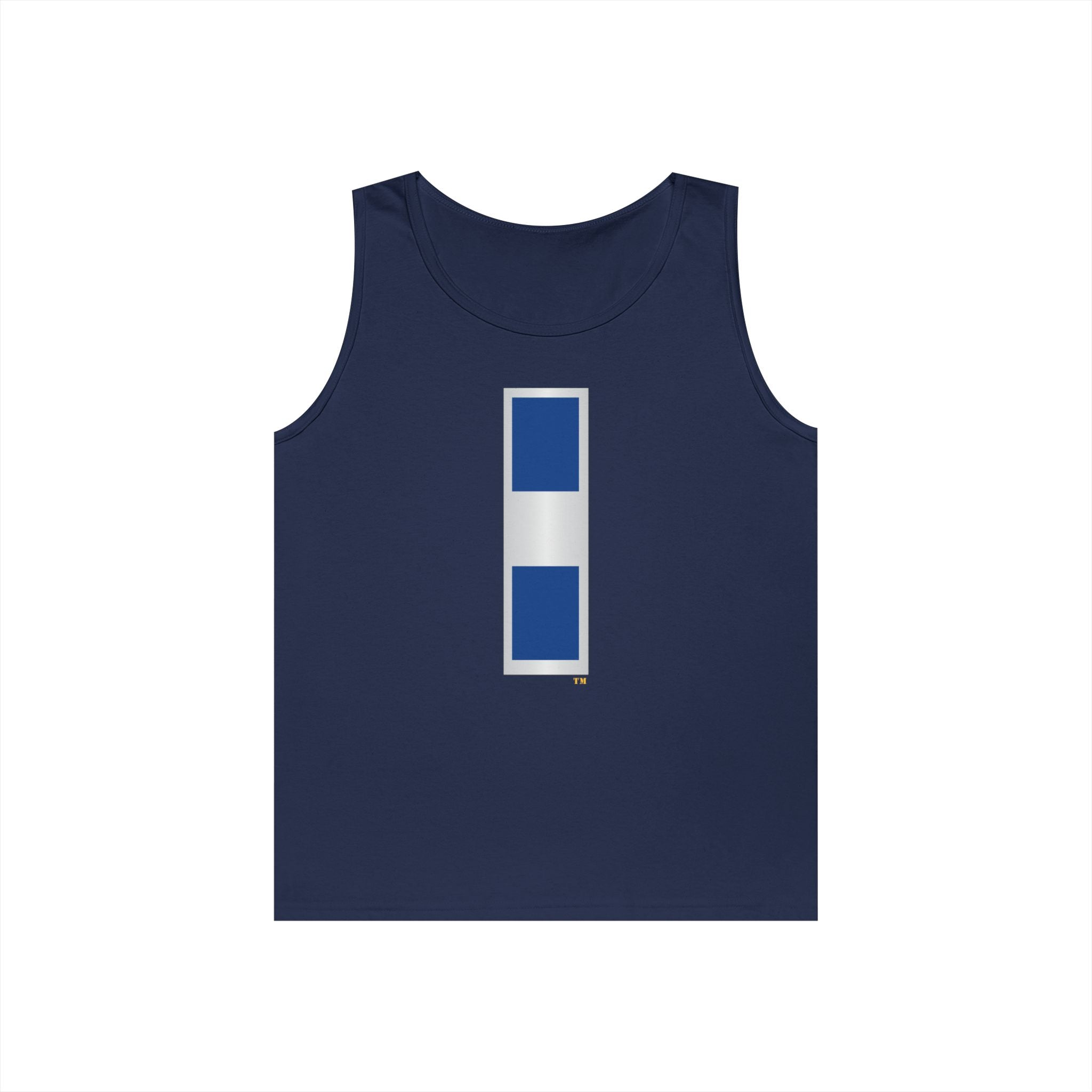 Unisex Heavy Cotton Tank Top - Navy - Chief Warrant Officer 3 - CW03 wo txt