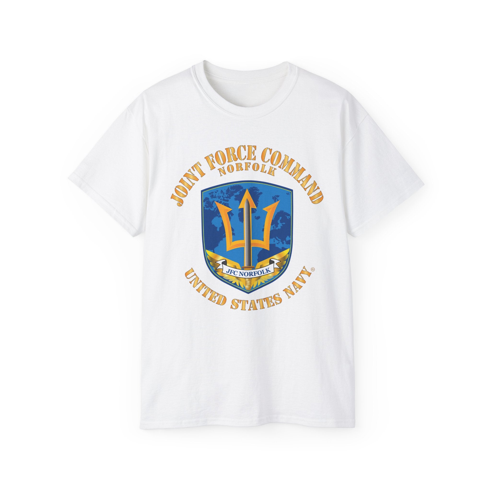 Unisex Ultra Cotton T-Shirt - Navy - Joint Force Command - Norfolk