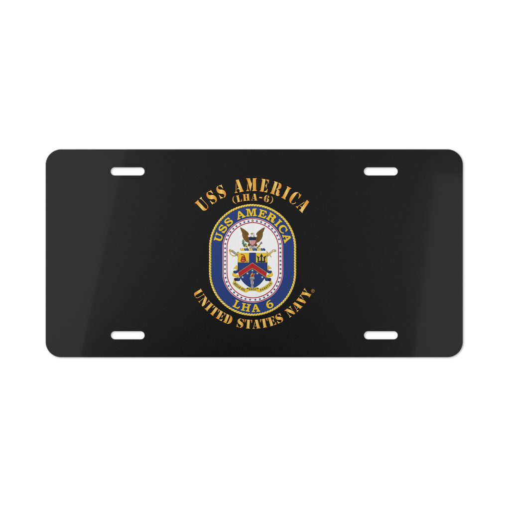 Vanity License Plate - Navy - Navy - USS America (LHA-6)