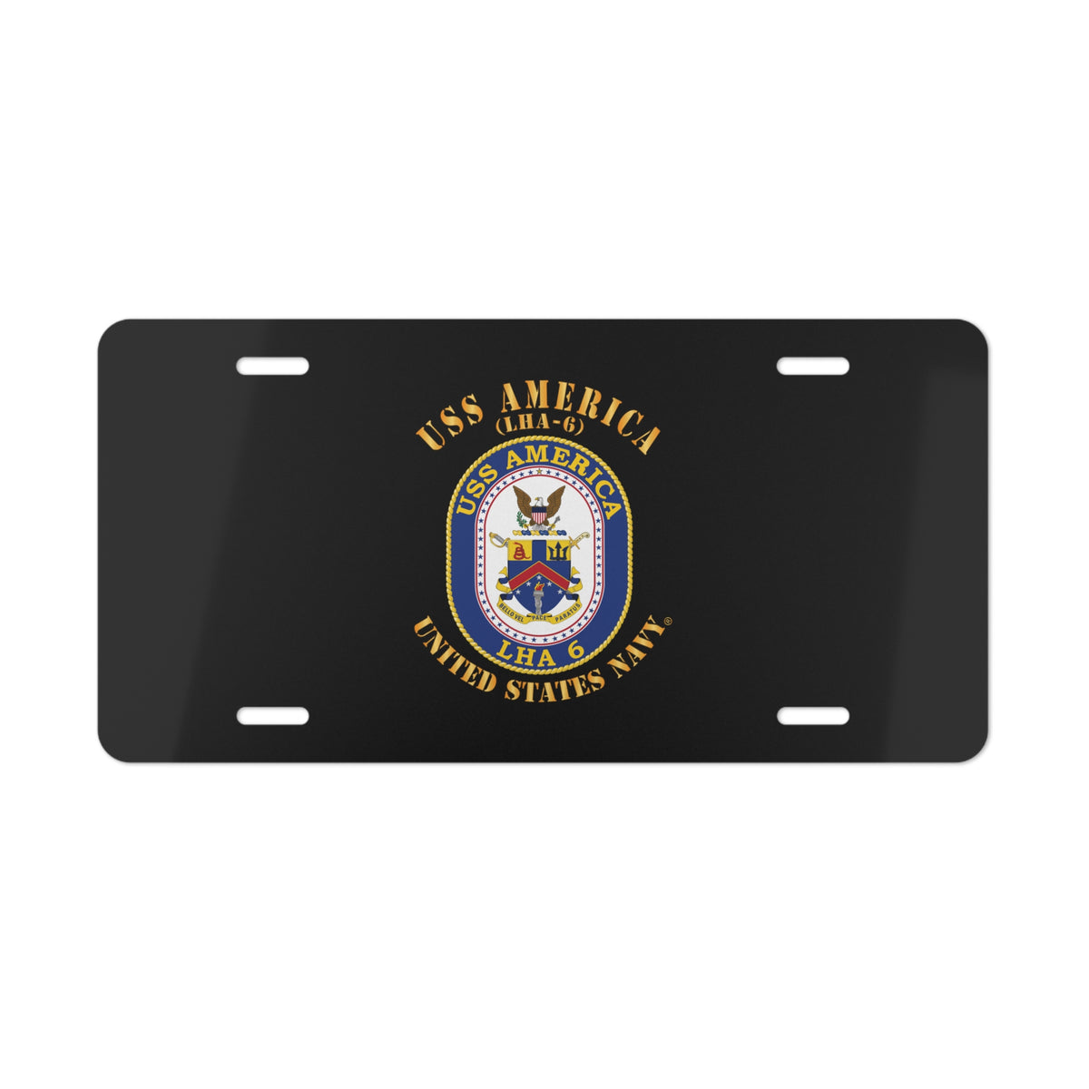 Vanity License Plate - Navy - Navy - USS America (LHA-6)
