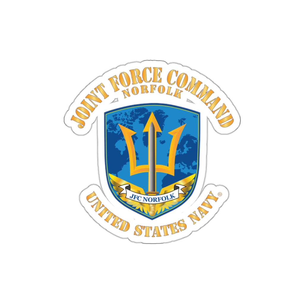 Die-Cut Vinyl Sticker - Navy - Joint Force Command - Norfolk