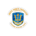 Die-Cut Vinyl Sticker - Navy - Joint Force Command - Norfolk