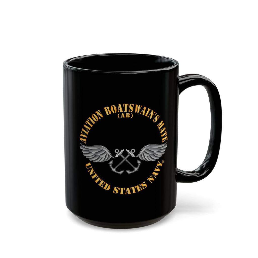 Black Mug (11oz, 15oz) - Navy - Rate - Aviation Boatswain's Mate (AB) X 300