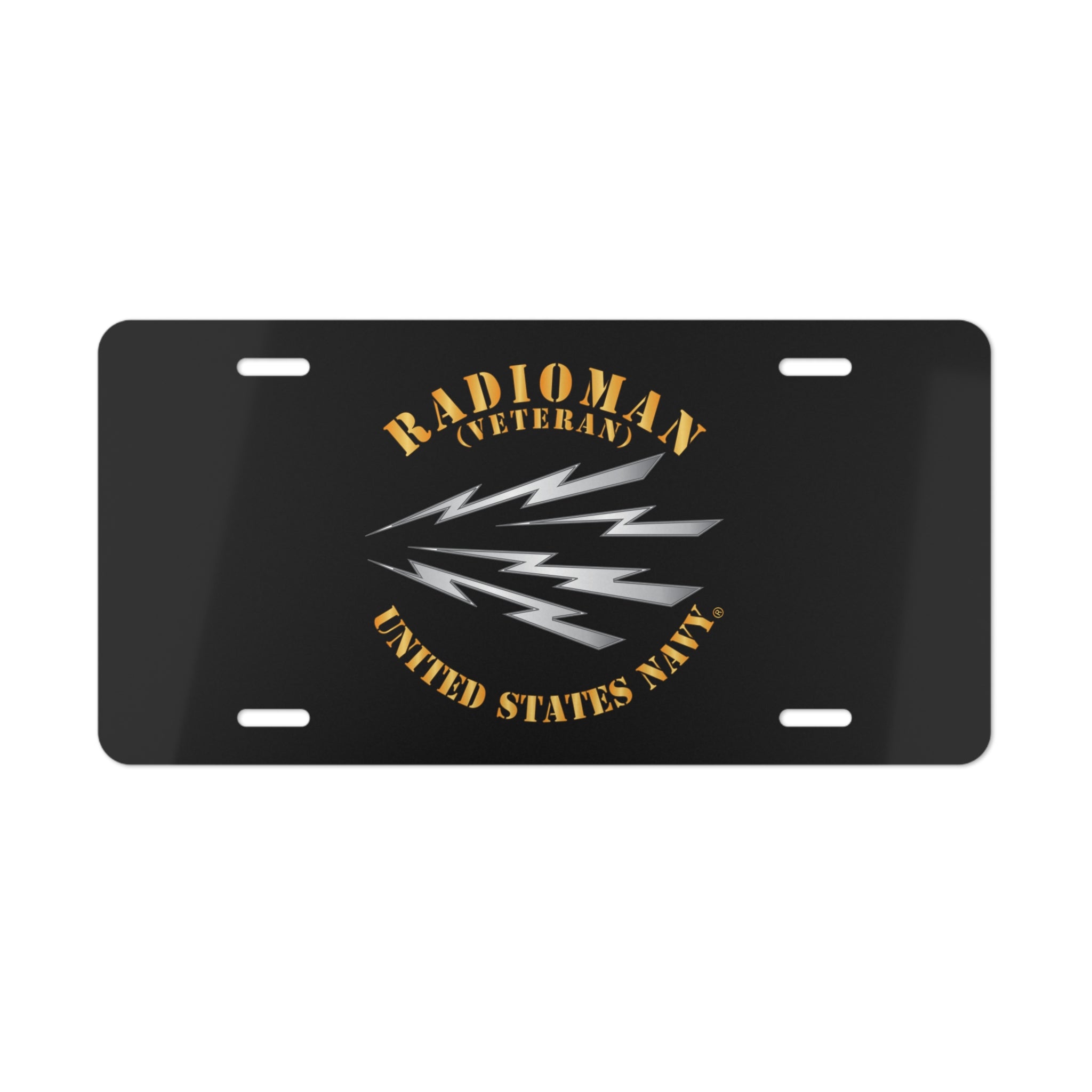 Vanity License Plate - Navy - Rate - Radioman (RM) - Veteran