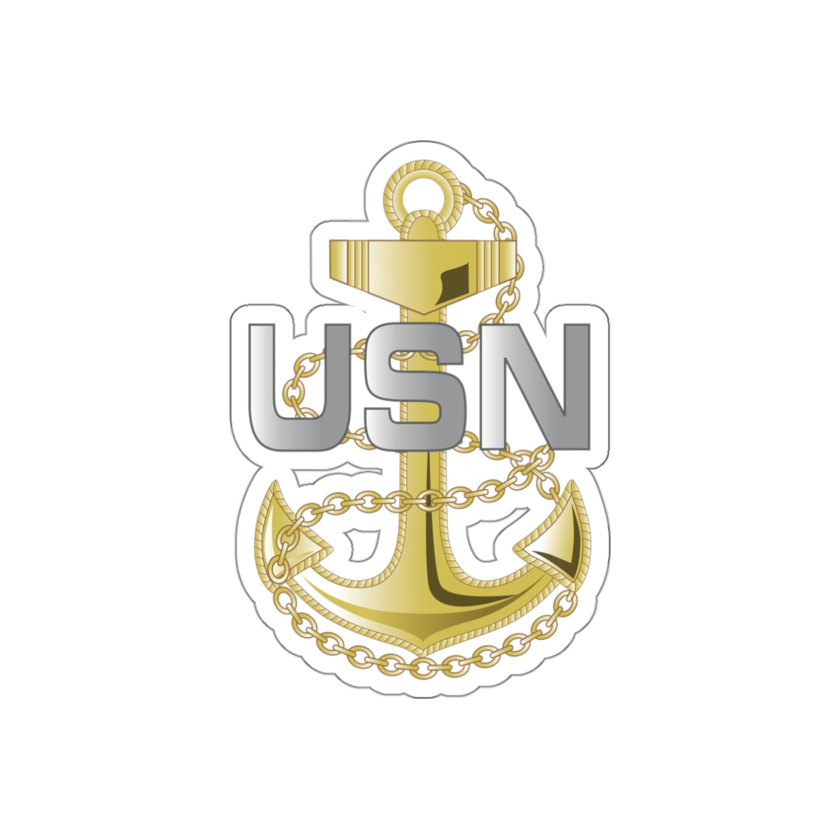 Die-Cut Vinyl Sticker - Navy - Fouled Anchor wo txt