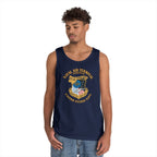 Unisex Heavy Cotton Tank Top - Navy - Naval Air Terminal Norfolk