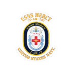 Kiss-Cut Vinyl Decal - Navy - USNS Mercy (T-AH-19)
