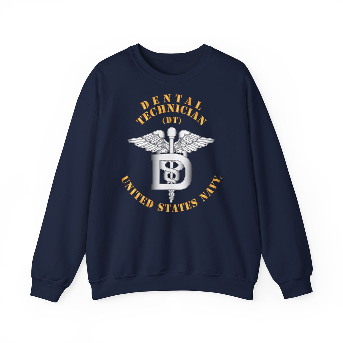 Unisex Heavy Blend™ Crewneck Sweatshirt - Navy - Rate - Dental Technician (DT)