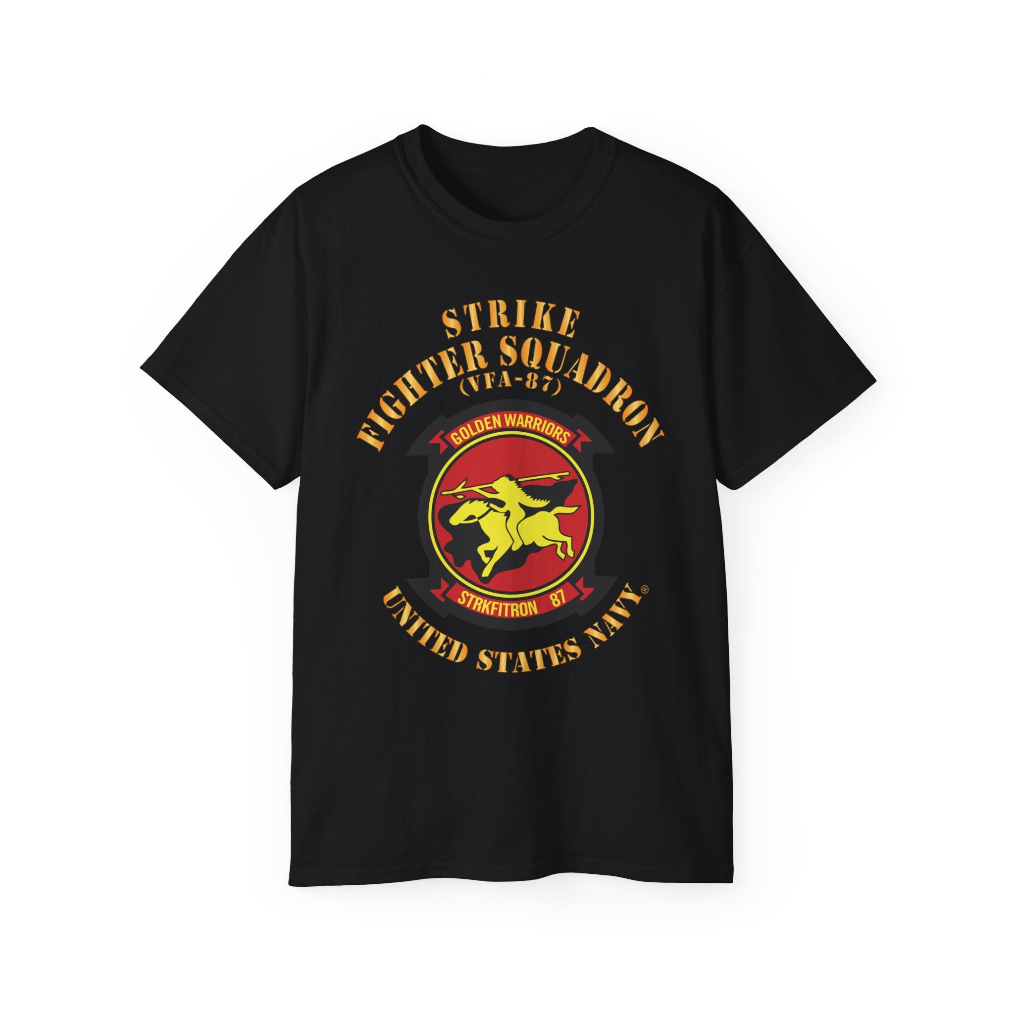 Unisex Ultra Cotton T-Shirt - Navy - Strike Fighter Squadron 87 (VFA-87)