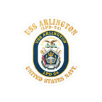 Kiss-Cut Vinyl Decal - Navy - USS Arlington (LPD-24)