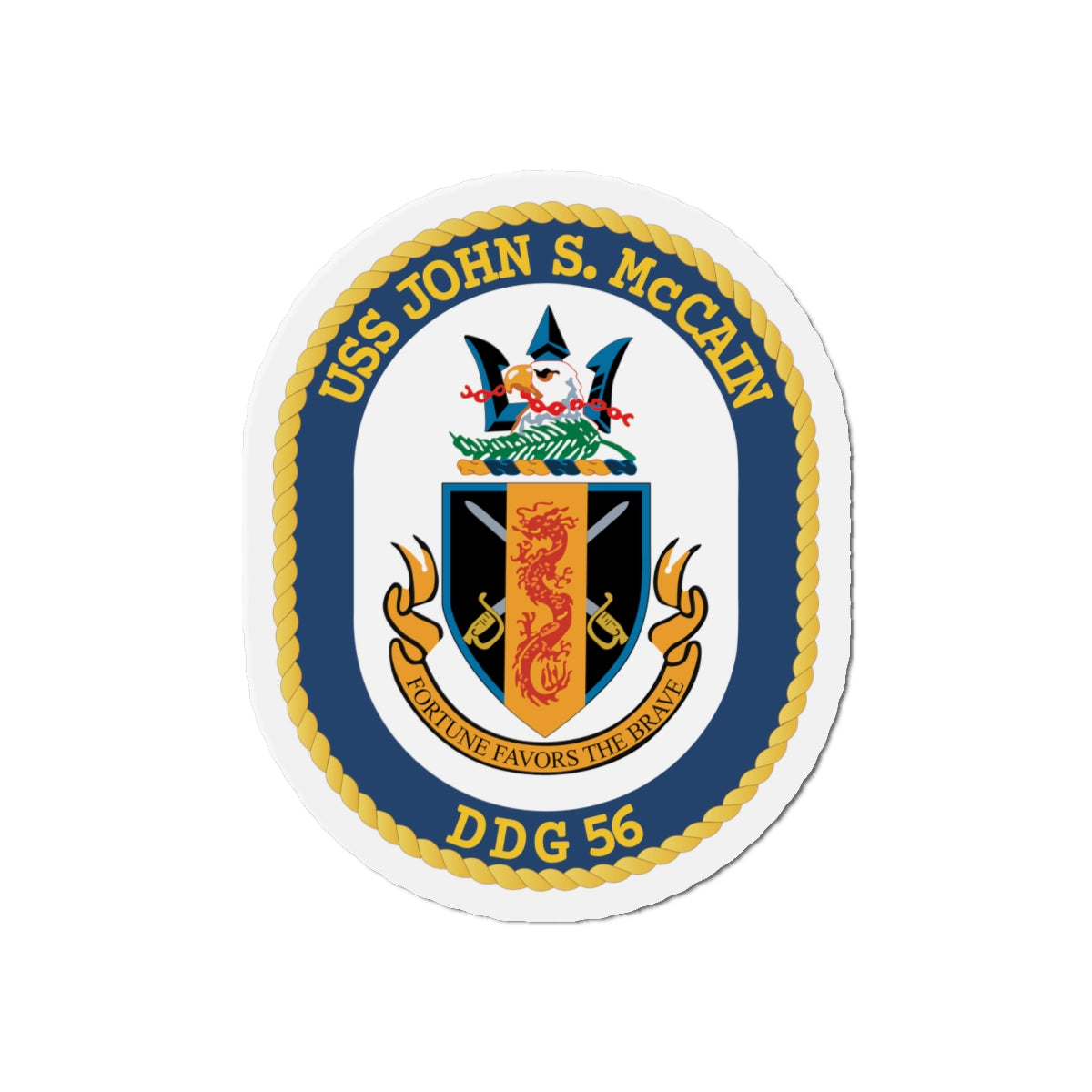Die-Cut Magnet - Navy - USS John S. McCain (DDG-56) wo txt