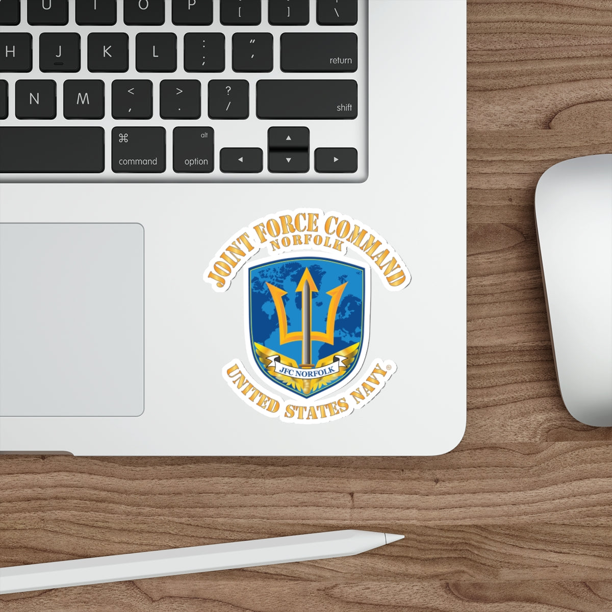 Die-Cut Vinyl Sticker - Navy - Joint Force Command - Norfolk
