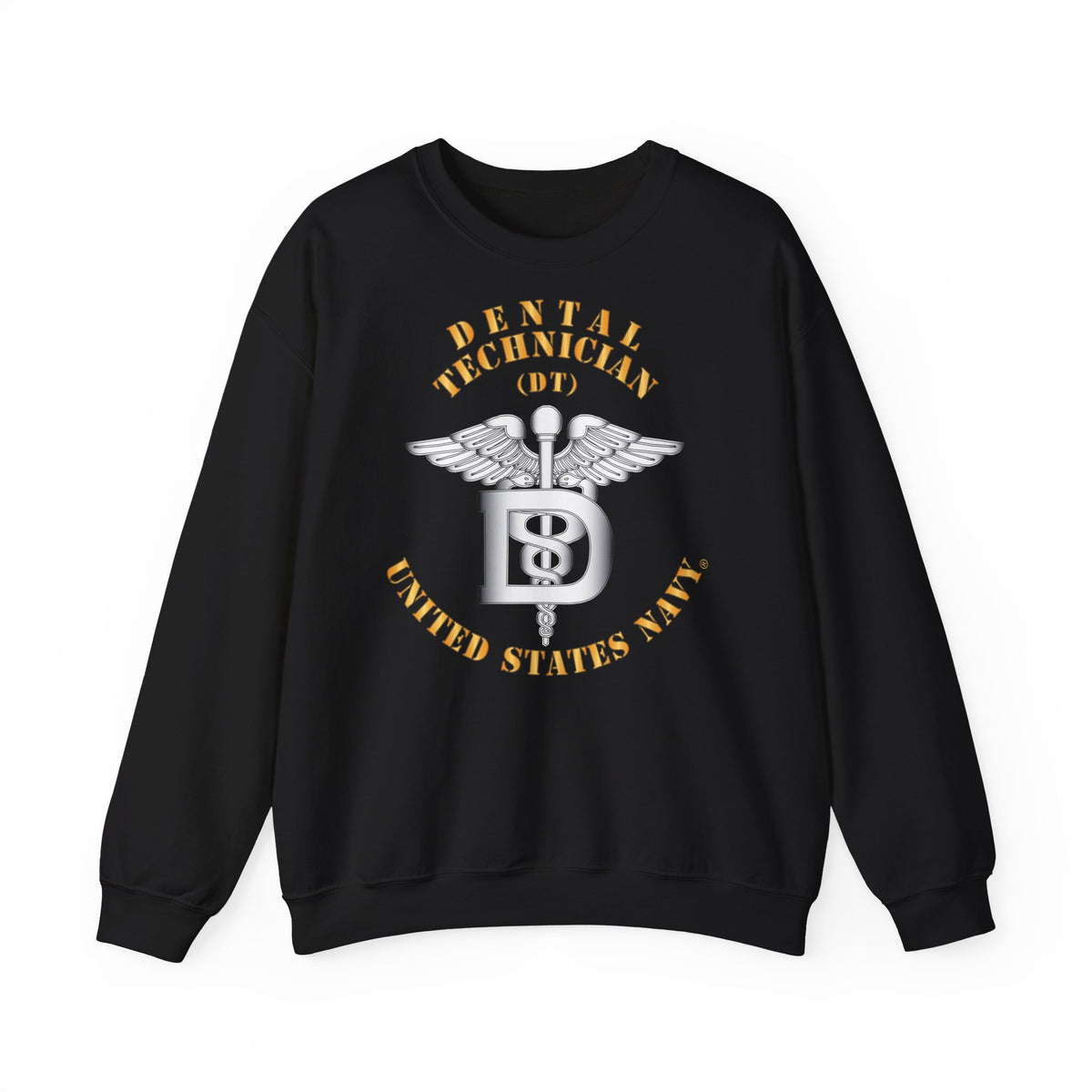 Unisex Heavy Blend™ Crewneck Sweatshirt - Navy - Rate - Dental Technician (DT)