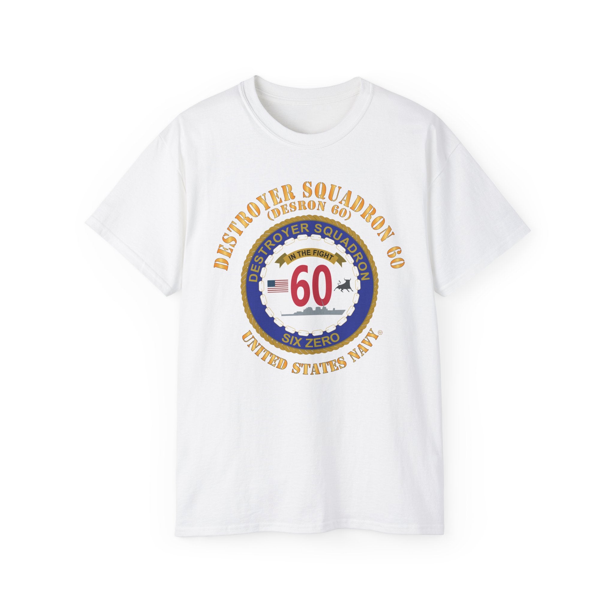 Unisex Ultra Cotton T-Shirt - Navy - Destroyer Squadron 60