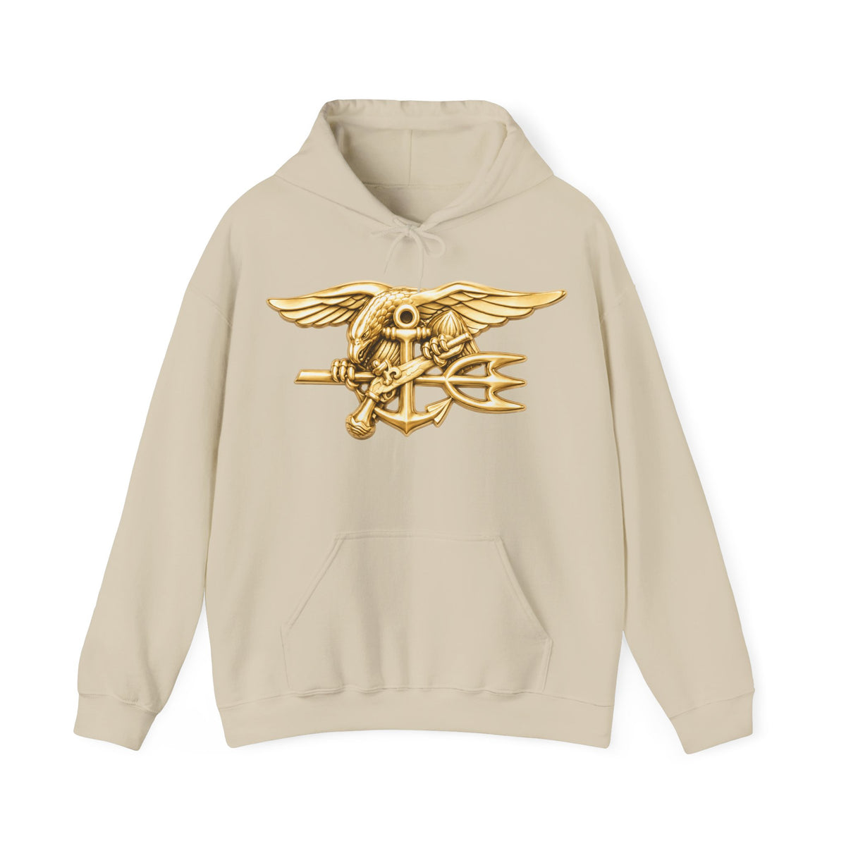 Unisex Heavy Blend™ Hoodies - Navy - Badge - Special Warfare insignia wo txt - 3D - Enhanced