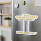 Die-Cut Magnet - Navy - Chief Warrant Officer 5 - CW05 - Combat Veteran