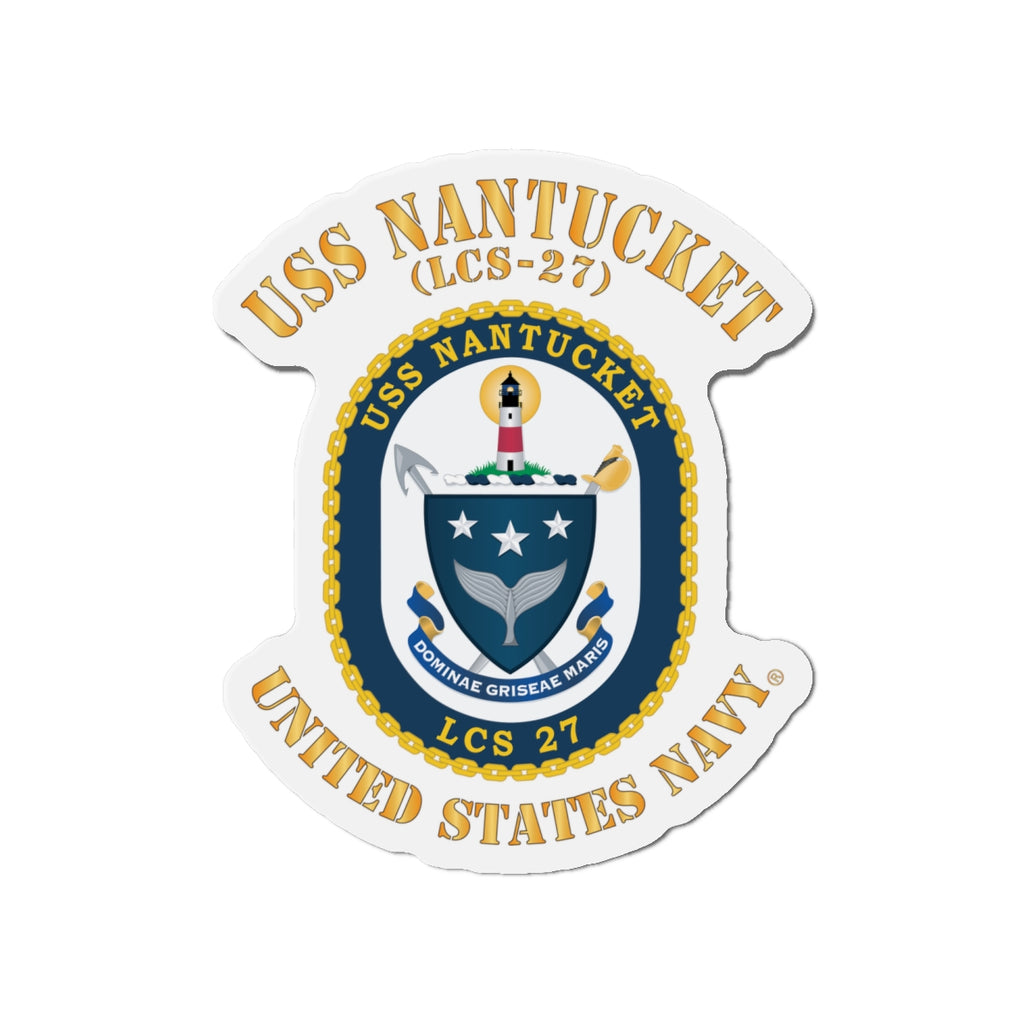 Die-Cut Magnet - Navy - USS Nantucket (LCS-27)