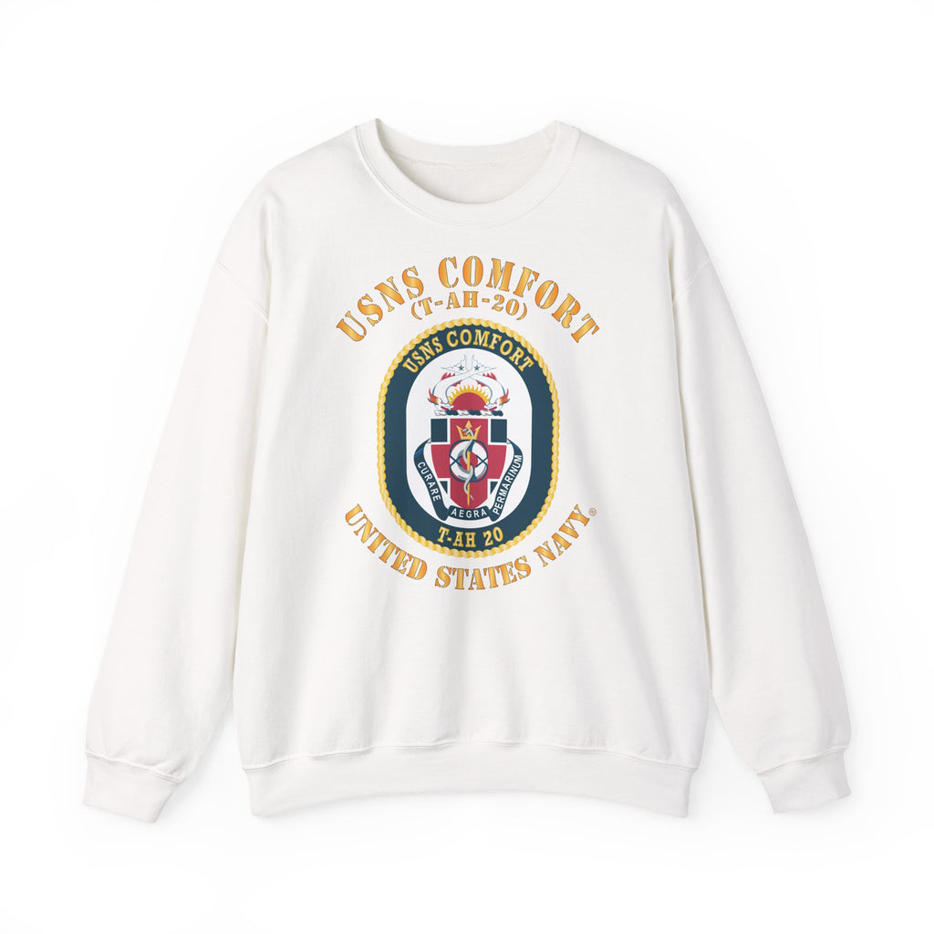 Unisex Heavy Blend™ Crewneck Sweatshirt - Navy - USNS Comfort (T-AH-20)