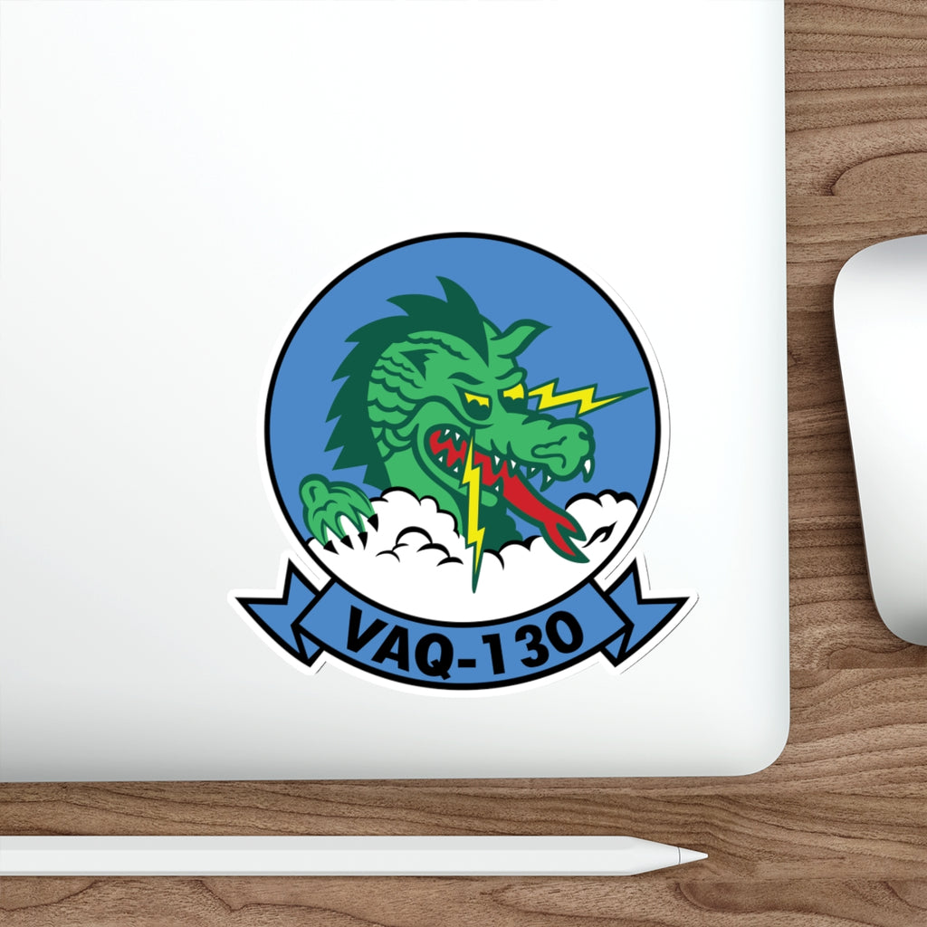 Die-Cut Vinyl Sticker - Navy - Electronic Attack Squadron 130 (VAQ-130) wo txt