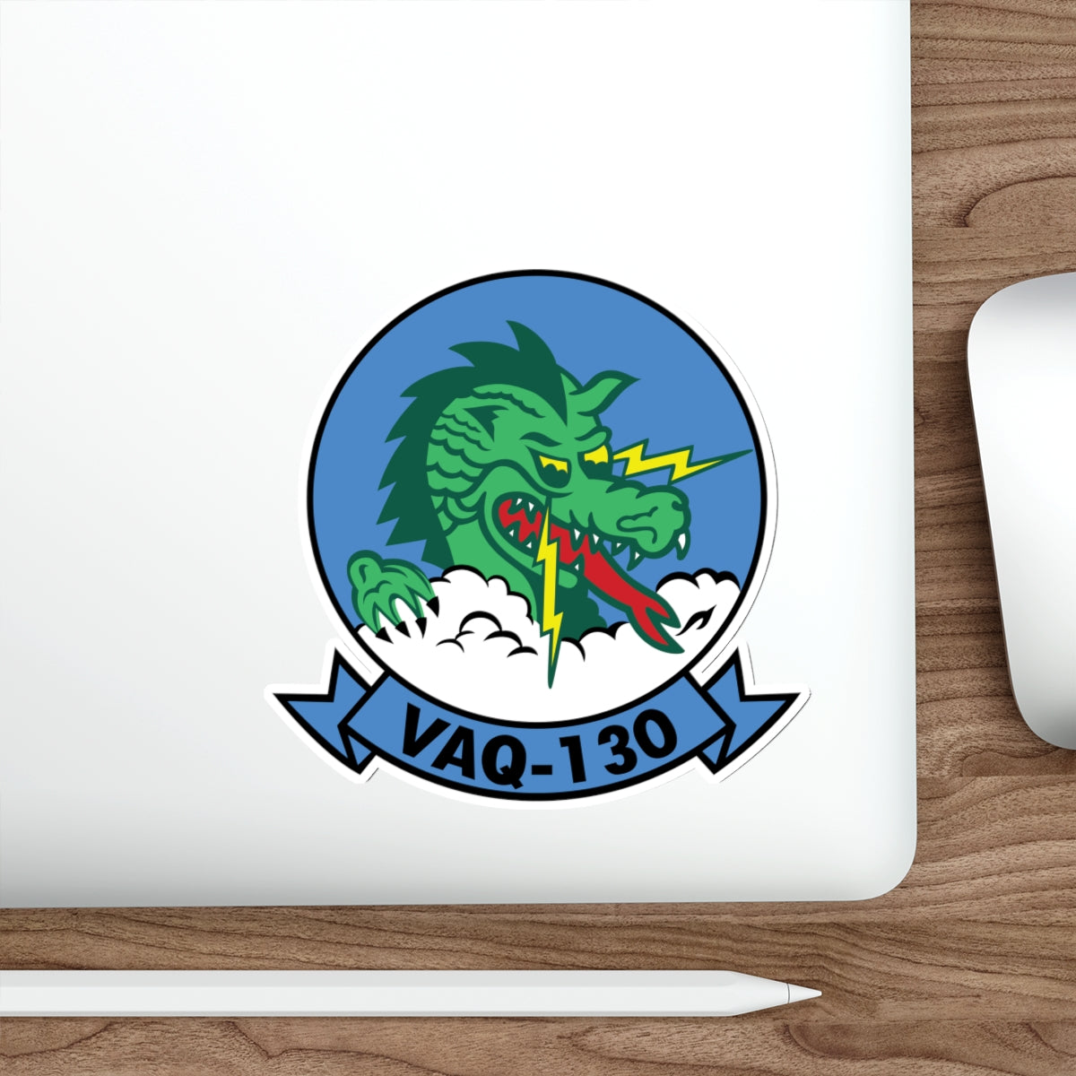 Die-Cut Vinyl Sticker - Navy - Electronic Attack Squadron 130 (VAQ-130) wo txt