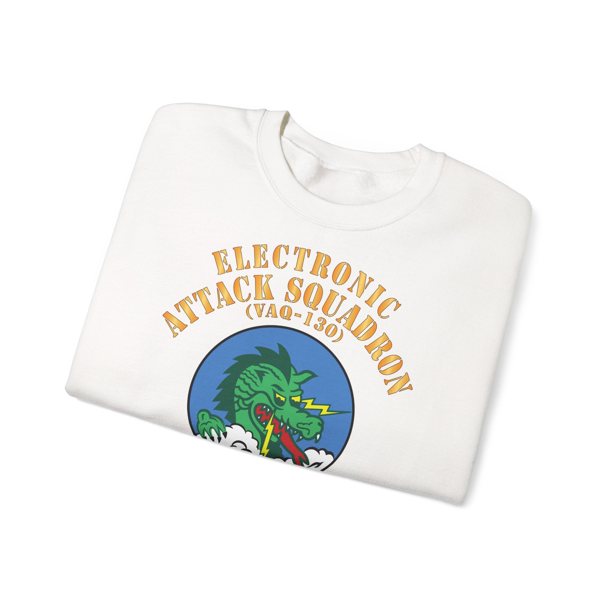 Unisex Heavy Blend™ Crewneck Sweatshirt - Navy - Electronic Attack Squadron 130 (VAQ-130)
