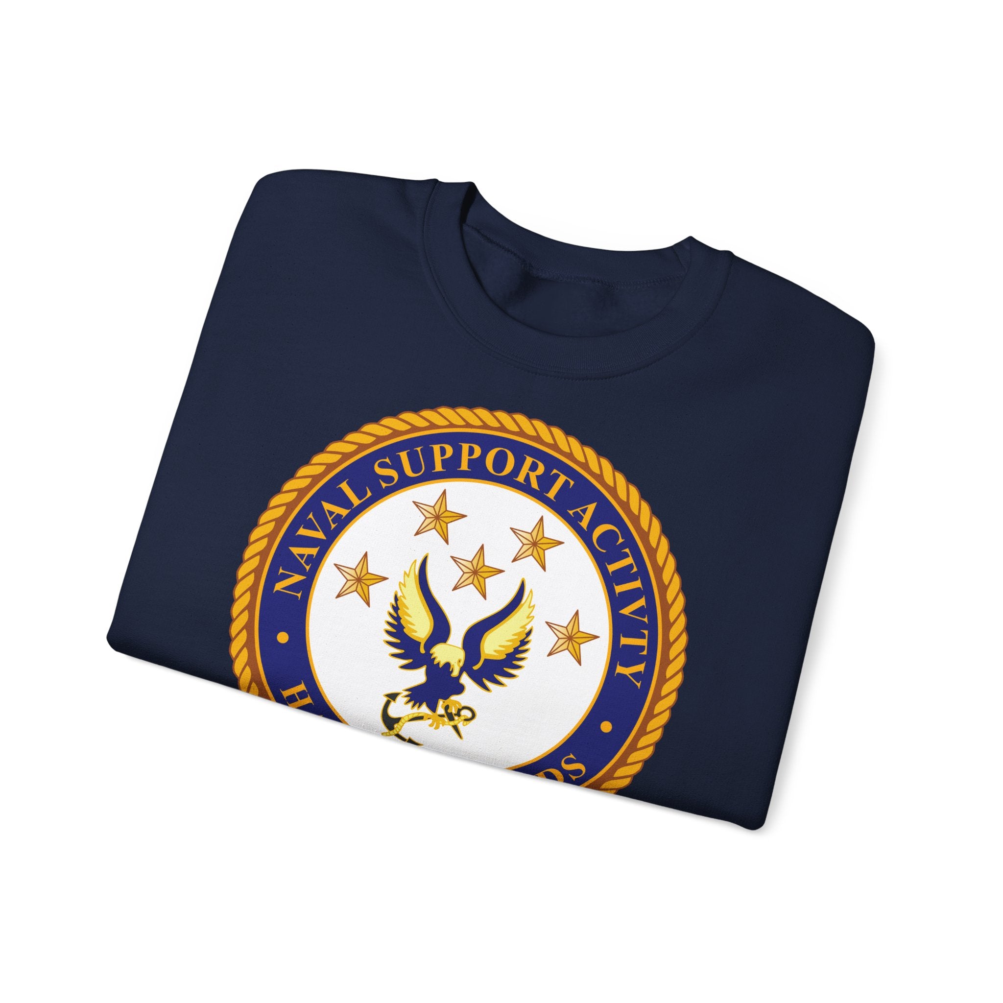 Unisex Heavy Blend™ Crewneck Sweatshirt - Navy - Naval Support Activity - Hampton Roads